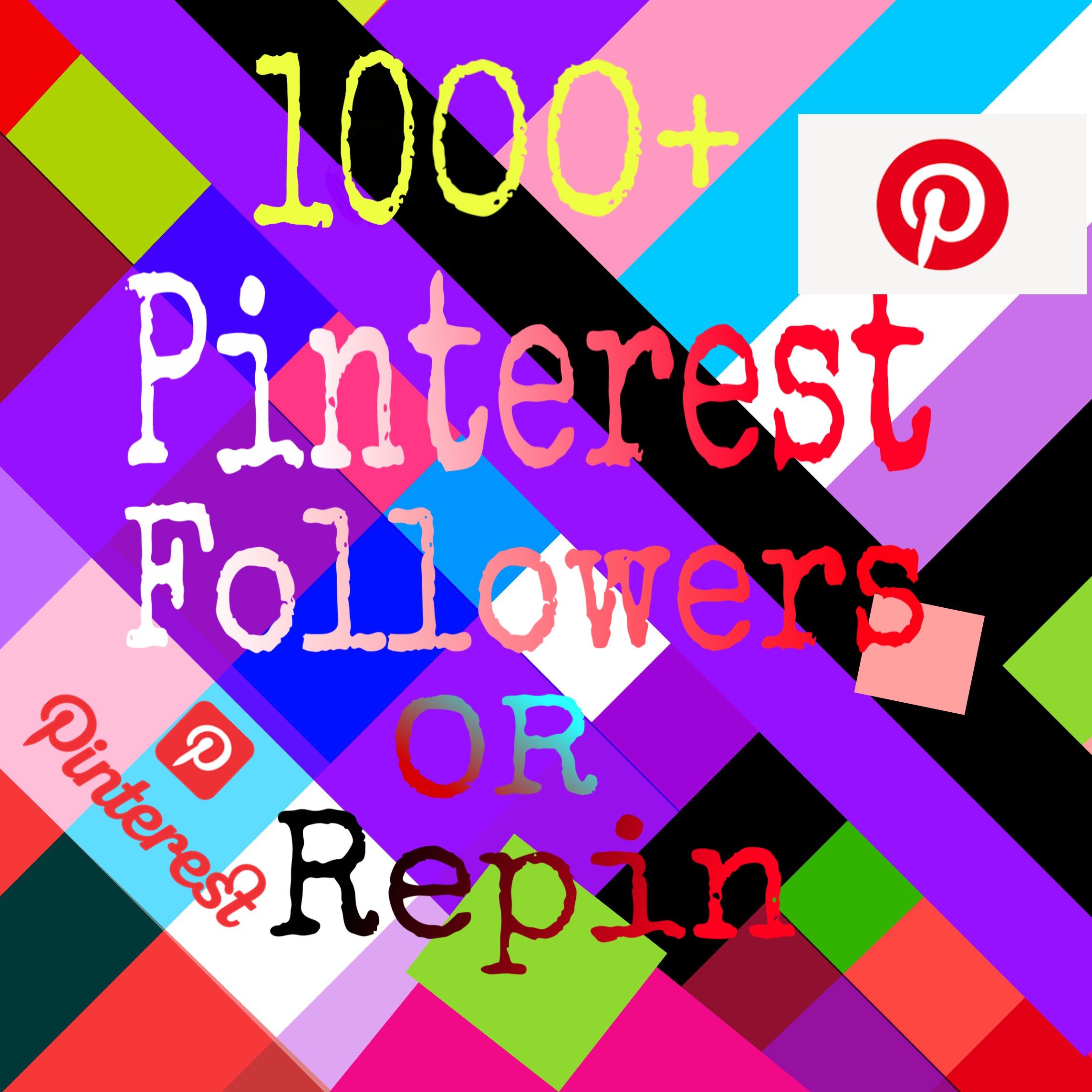 I will give you 1000+ naturally grow world wide pinterest followers or repin promotion fast delivery for $4