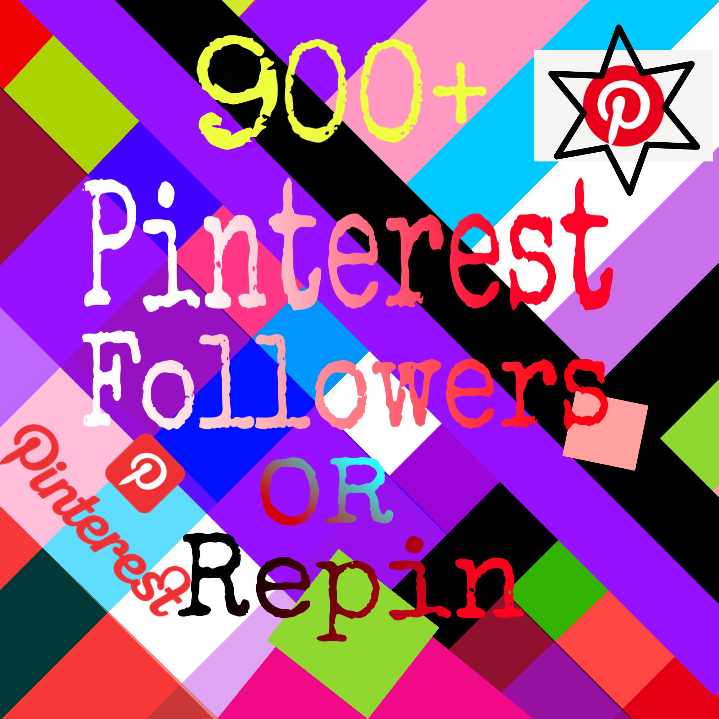 I will give you 900+ naturally grow world wide pinterest followers or repin promotion fast delivery for $9