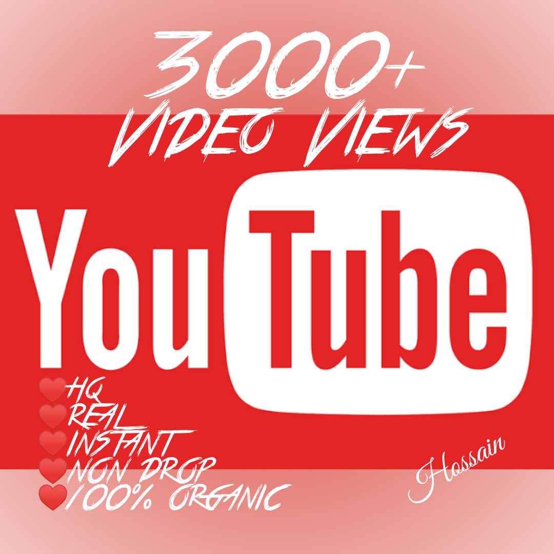 Add 3000+ YouTube Views with lifetime guarantee!!