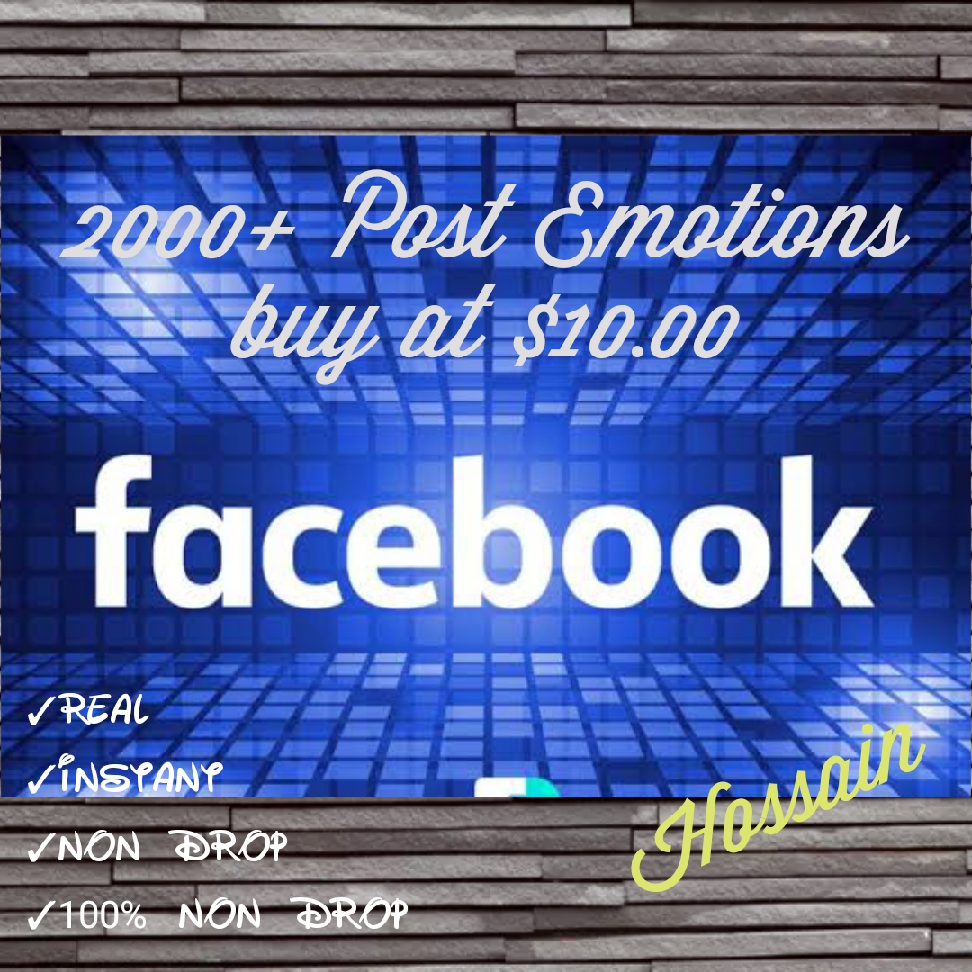 Promote your Facebook Post with 2000+ Emotions (Love,Haha,Wow,Sad, Angry) at Instant with High quality Promotions,Real and 100% Organic.