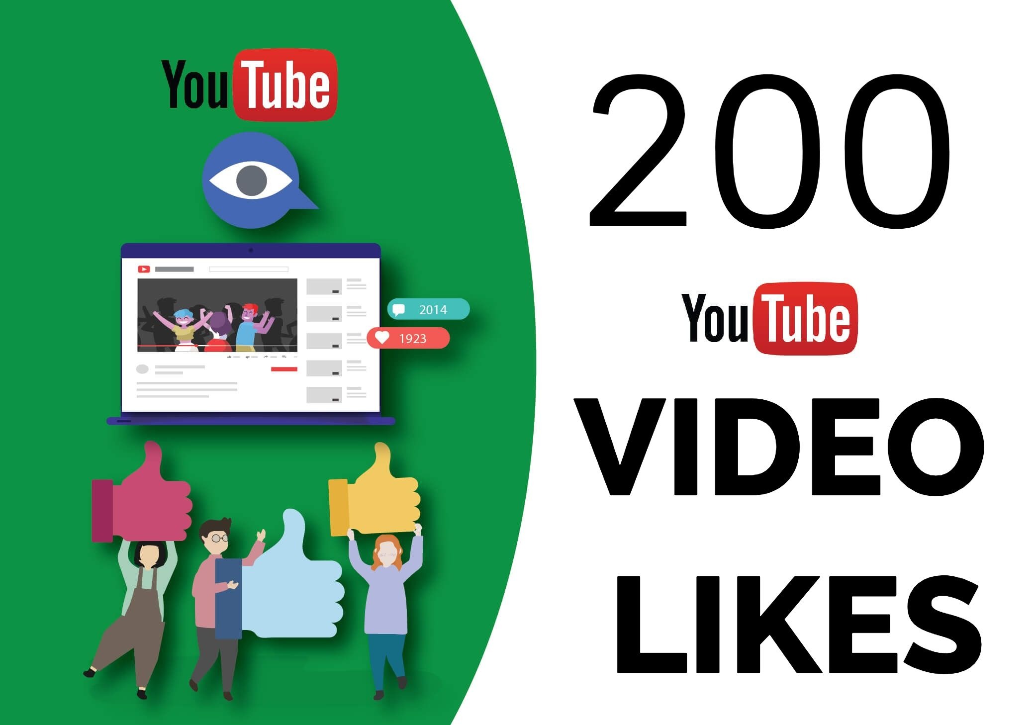 I will Add High Quality 200+ YOUTUBE video likes