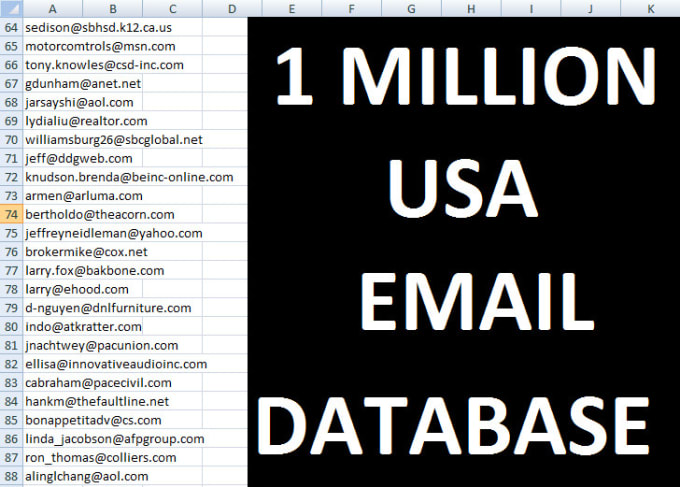 I will provide 1 million usa email list for digital marketing