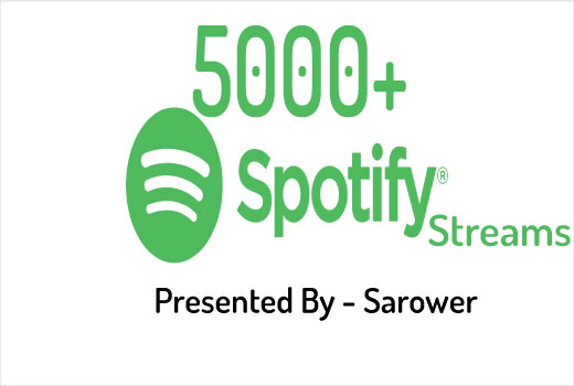 Spotify USA Plays Music Stream 5000+ or 1000 Followers Cheapest Price