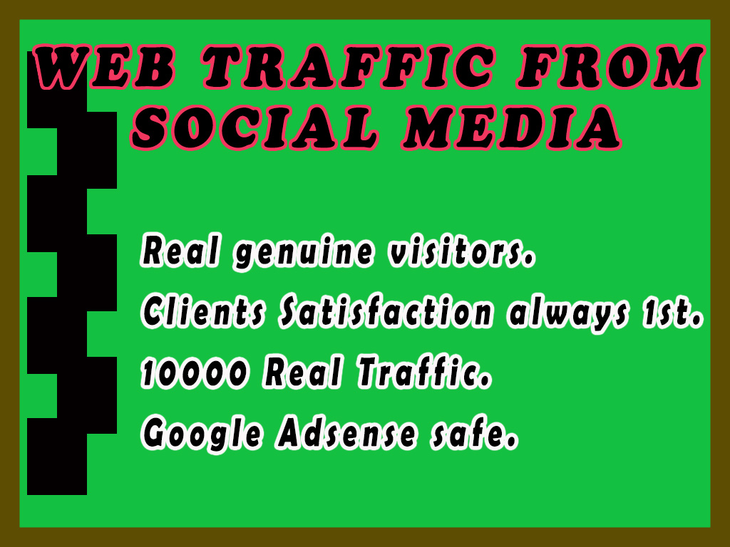 I will drive 10000 real organic traffic from social media campaign