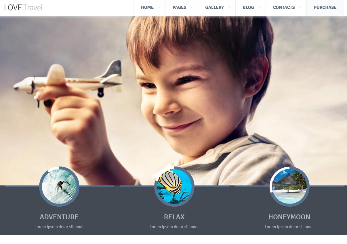 Build website low cost – Love Travel – HTML template
