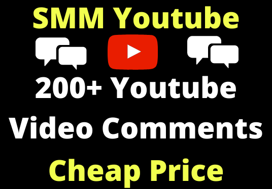 Youtube Video Comments 200+ Non-Drop Real user Lifetime Guarantee