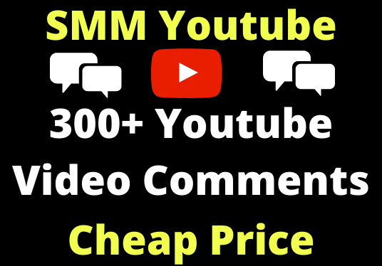Youtube Video Comments 300+ Non-Drop Real user Lifetime Guarantee