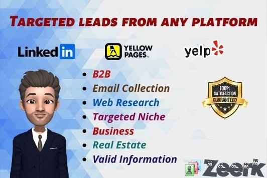Lead Generation expert for any Niche with valid data