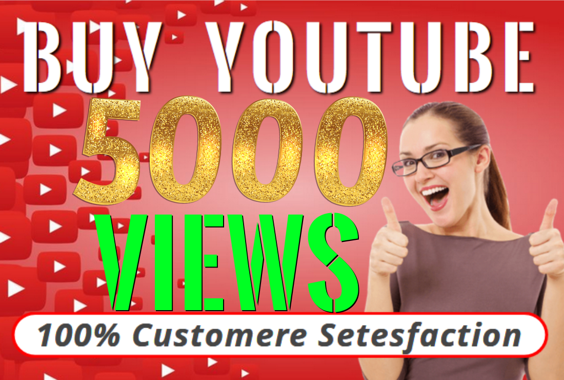 I will provide you 5000 YOUTUBE organic views