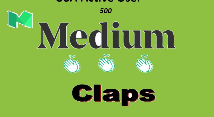 Provide You 500 Real USA Active People Medium Claps To Your Post