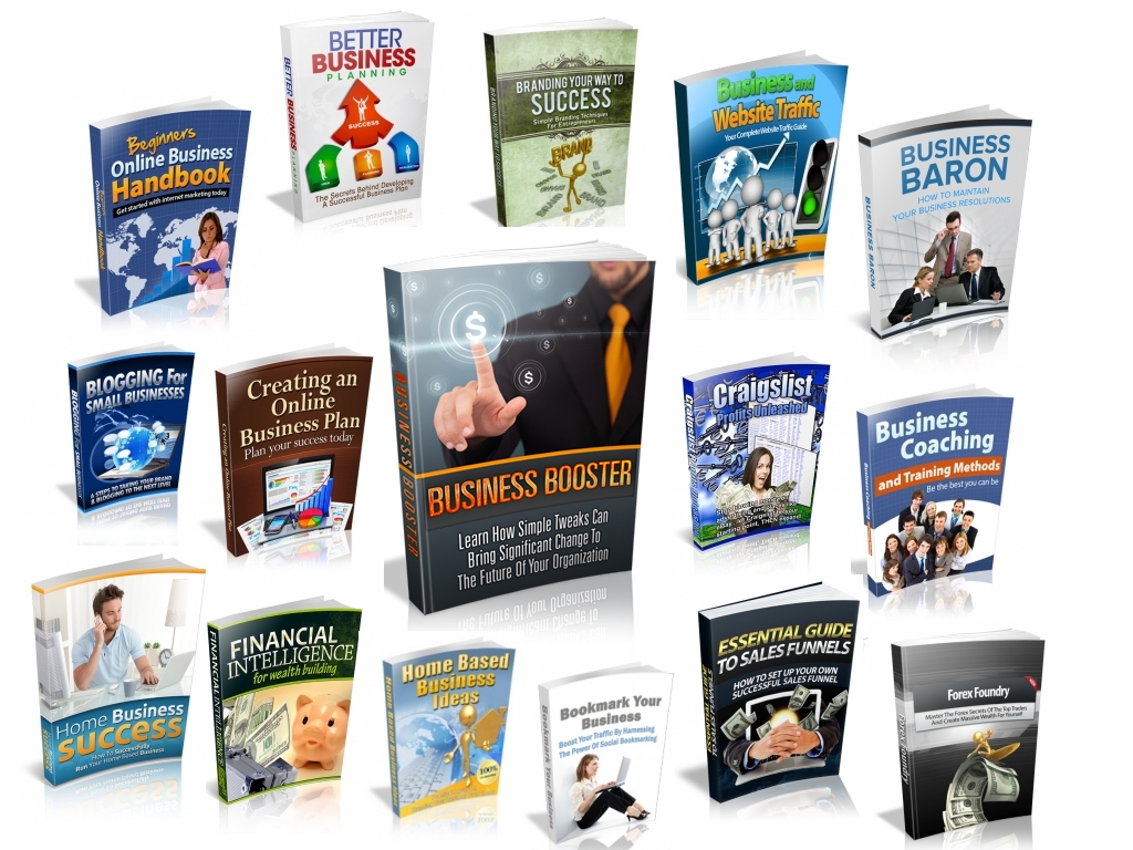 I will give you 100 Business & Marketing Ebooks with resell rights