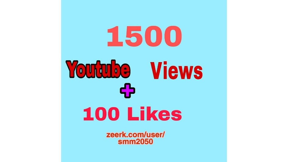 Instant 1500+ YouTube Video Views + 100 Likes, Good Retention, Non Drop Life Time Guaranteed