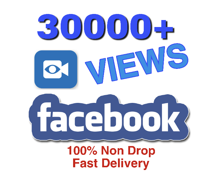 I will provide 30000+ Facebook VIEWS !!! Supper Instant & Non Drop !!!