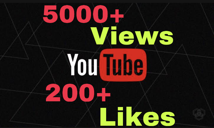 Get 5000+ Youtube Views & 200+ likes ! Fast! Real! Non Drop!