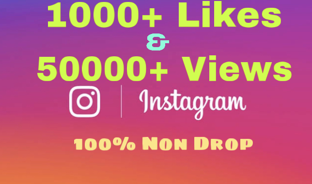 Get 1000+Video likes & 50000+ Video Views on INSTAGRAM !! Quick Delivery & 100% Non Drop !!