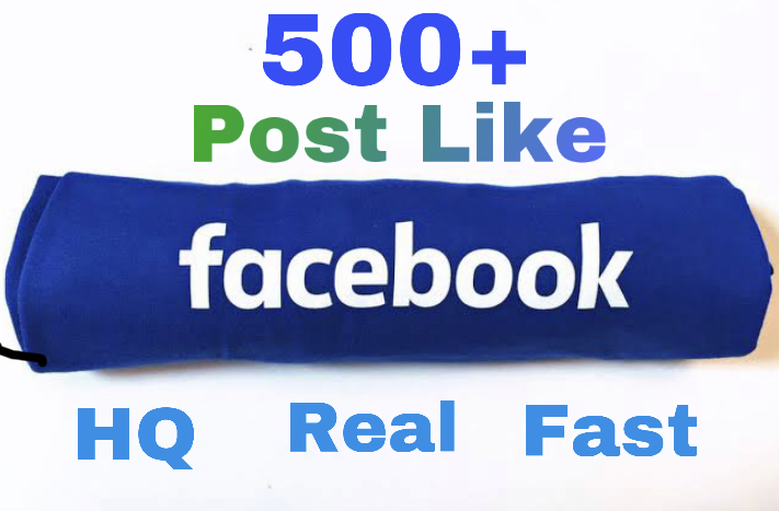 I will add 500+ Facebook Post Likes Instantly !!! Real , Supper Fast , & 100% High Quality !!!