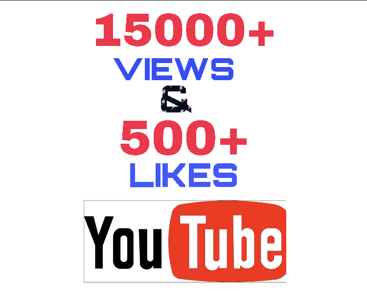 Get 15000+ Views & 500+ Likes on YOUTUBE !! High Quality & Supperfast Delivery !!