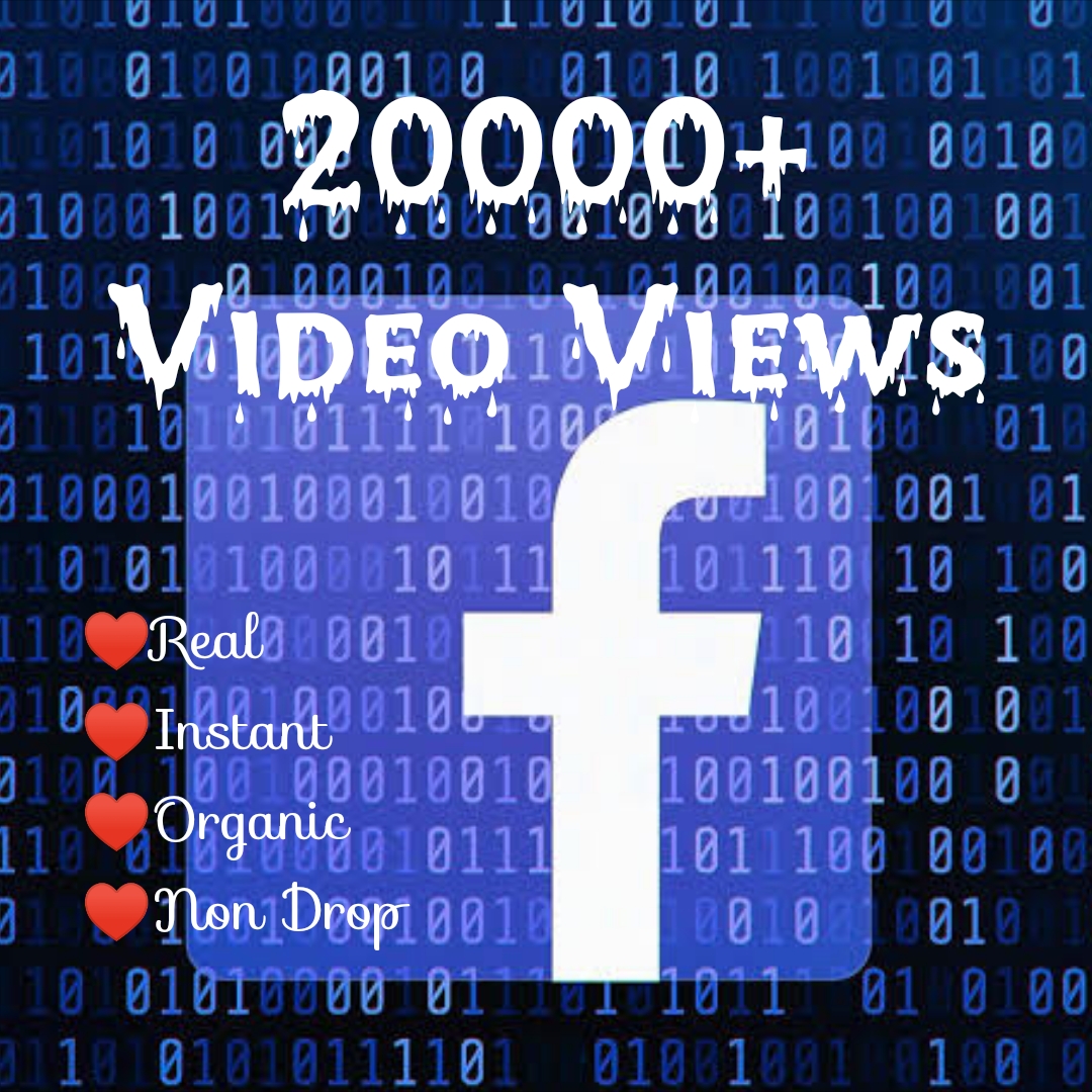 Promote your Facebook Post with 20000+ Video Views at Instant with High quality Promotions,Real and 100% Organic.