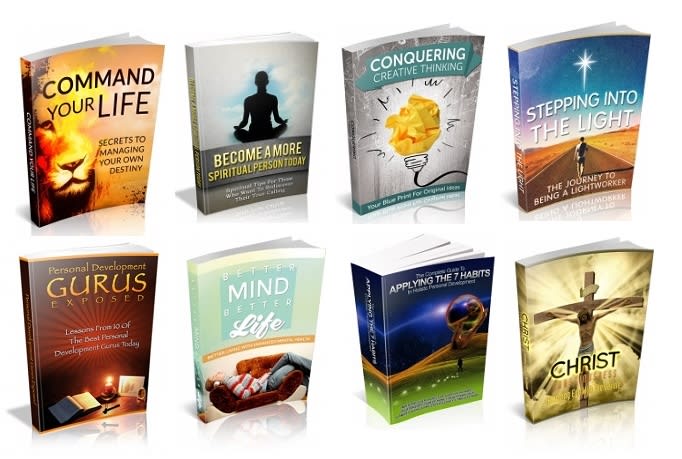 I will give you 100 personal and spiritual development ebooks with resell rights