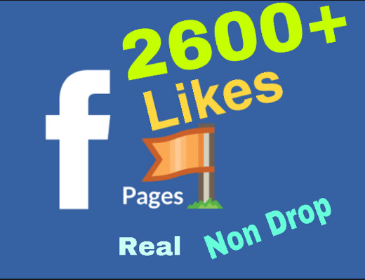 I will add 2600+ Facebook Page likes ! Real & Non Drop !