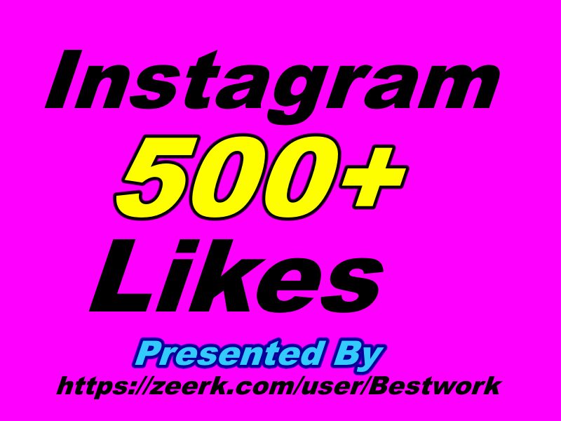 I will give you 500 Instagram Likes Non-drop Guaranteed Instant Start