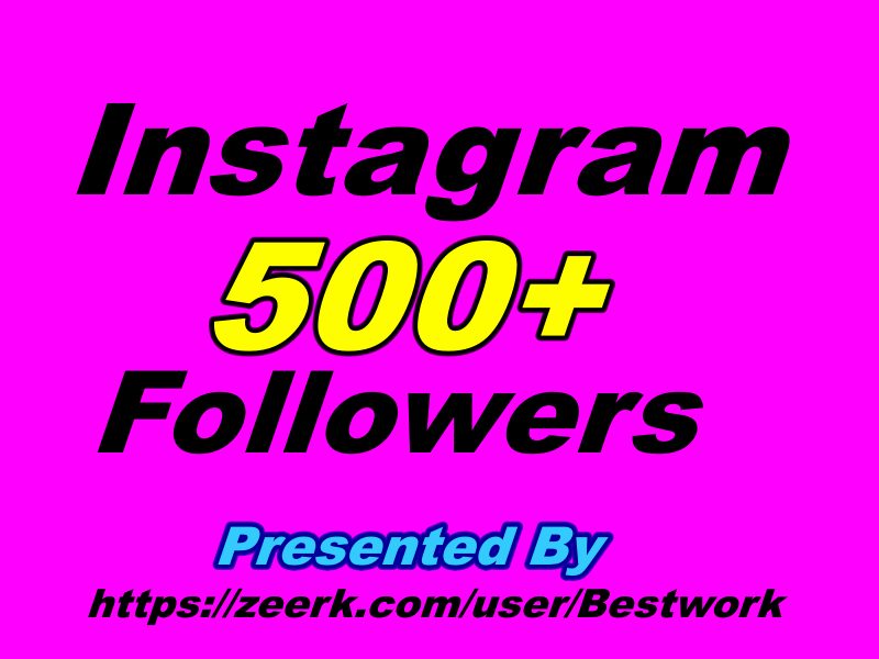 I will Add 500 Instagram Followers Non-drop Guaranteed Instant Start