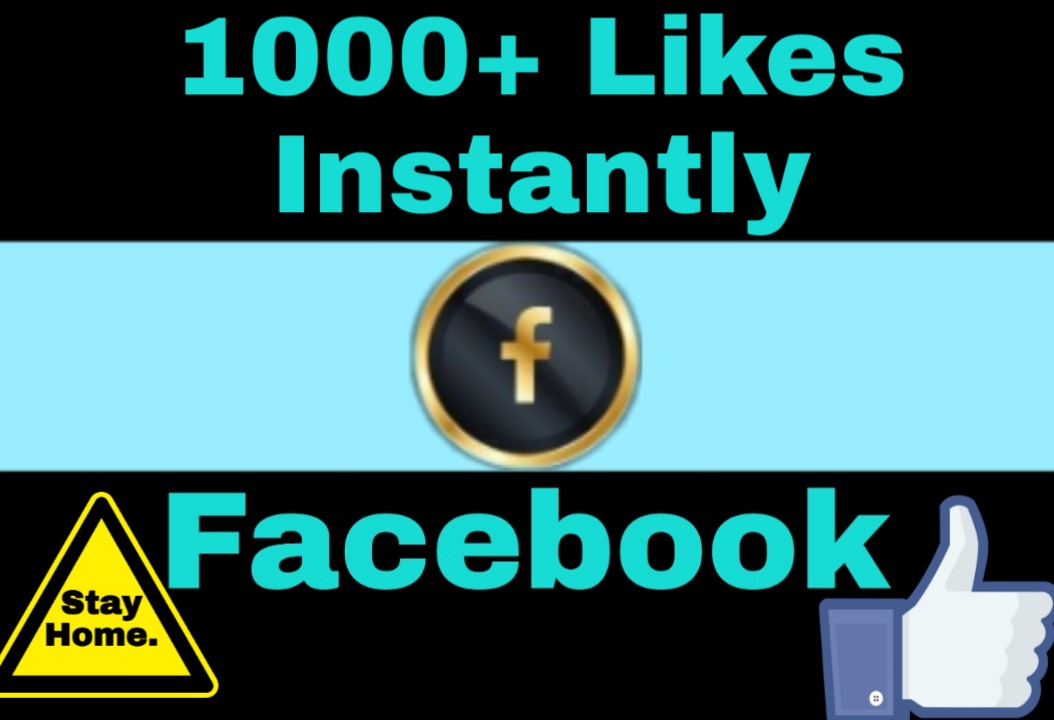 Add 1000+ Organic and Non Drop Facebook Post Likes Instantly