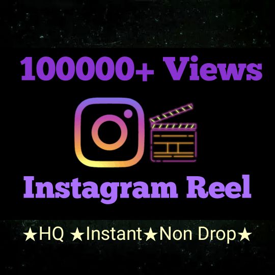 Add 100000+ Instagram Reel Views with high quality promotion, real, non dropped and work instantly.
