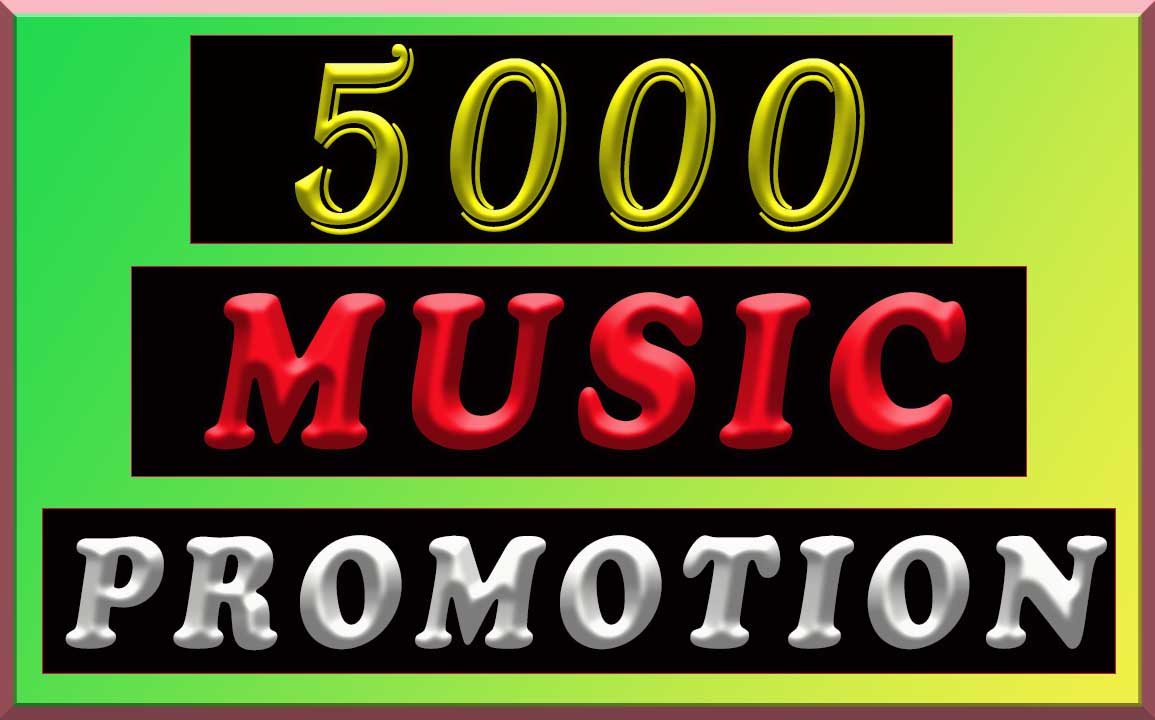 5000 All natural Real music promotion Album Artist Playlist