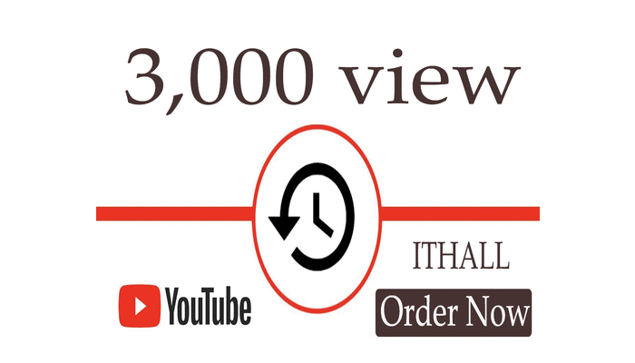 3,000 YouTube video view – Real and none drop guarantee