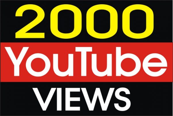 I will Add High Quality 2,000+YT views 30 days refill Guaranteed