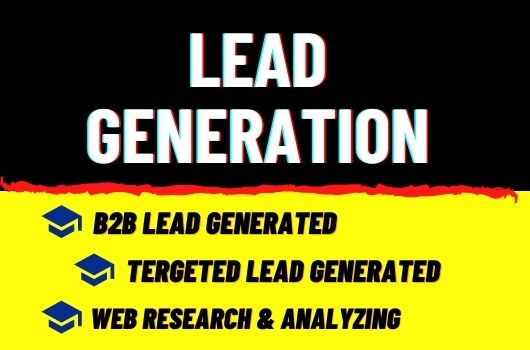 I will do targeted lead generation or b2b lead generation, data entry, and email list