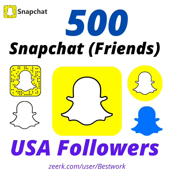 I will Provide 500 USA Snapchat Followers High-Quality Lifetime Guarantee