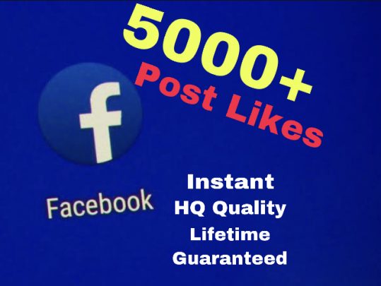 I will add 5000+ Likes on Facebook Post . Very High quality and non drop.