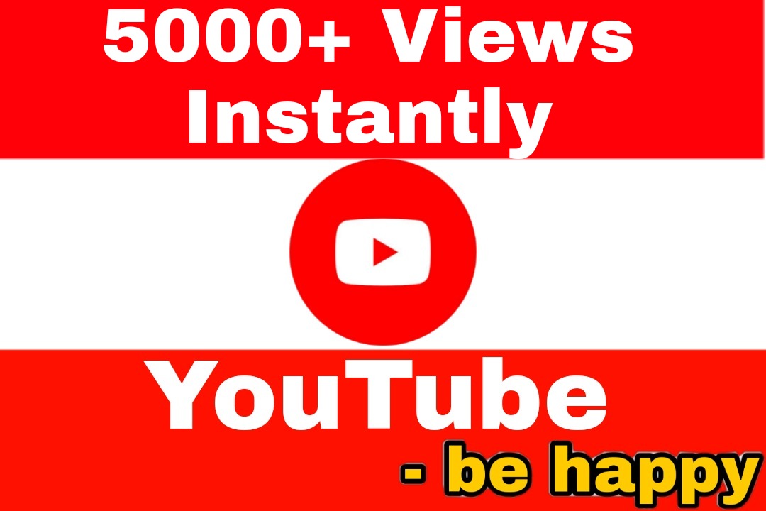 Add 5000+ Organic and Non Drop YouTube Views Instantly
