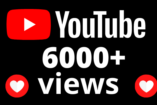I will add 6000+ views and 55 hours watch time