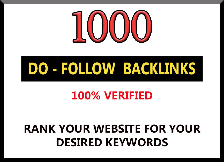 1000 do-follow back links for $4