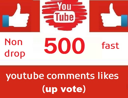 500 youtube comments likes (upvote) instant | Life Time Guarantee