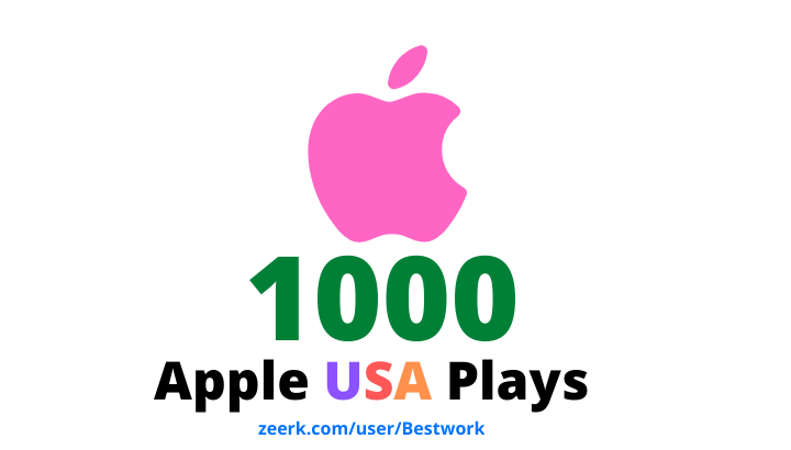 I will add 1000 Apple USA Plays Lifetime Guaranteed