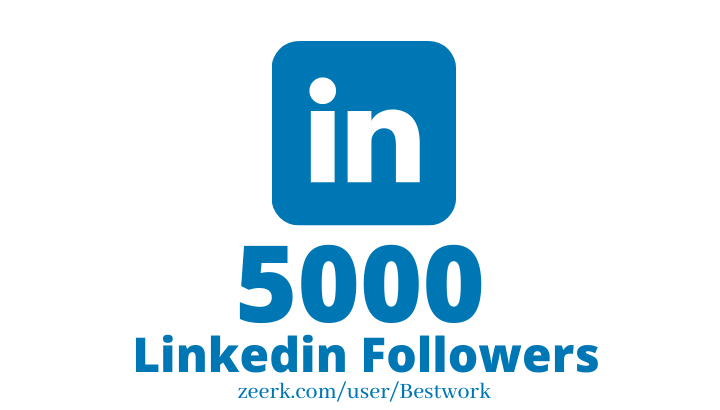 I will Add 5000 Linkedin Followers NonDrop Lifetime Guaranteed