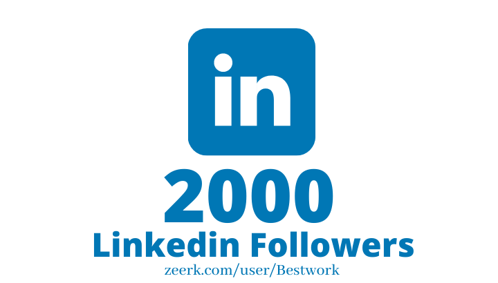 I will Add 2000 Linkedin Followers NonDrop Lifetime Guaranteed