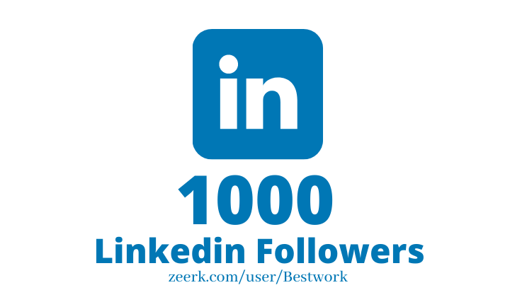 I will Add 1000 Linkedin Followers NonDrop Lifetime Guaranteed