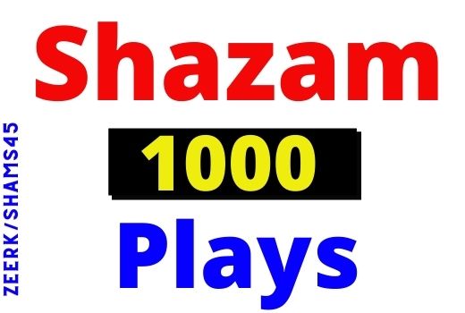 Get 1000+ Shazam Plays Worldwide or the USA, Organic and Real, Non-drop, Permanent guarantee