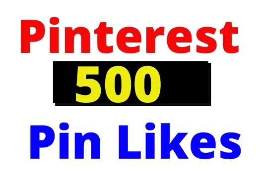 Add 500+ Pinterest Organic and Real Pin Likes, non-drop and Lifetime guaranteed