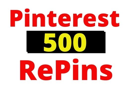 Provide 500+ Pinterest Organic and Real RePins Instant, non-drop and Lifetime guaranteed
