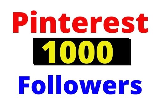 Get 1000+ Pinterest Organic and Real followers, non-drop and Lifetime guaranteed