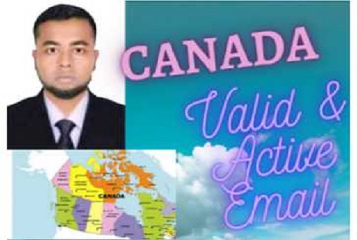 I Will Provide 3k Valid & Active CANADA Email list