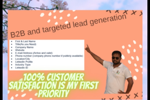 B2B and targeted lead generation service