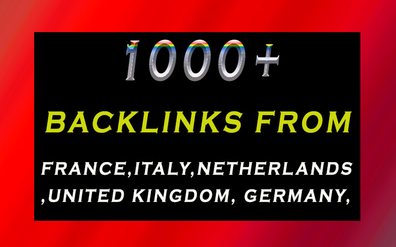 1000+ country based backlinks from local domains