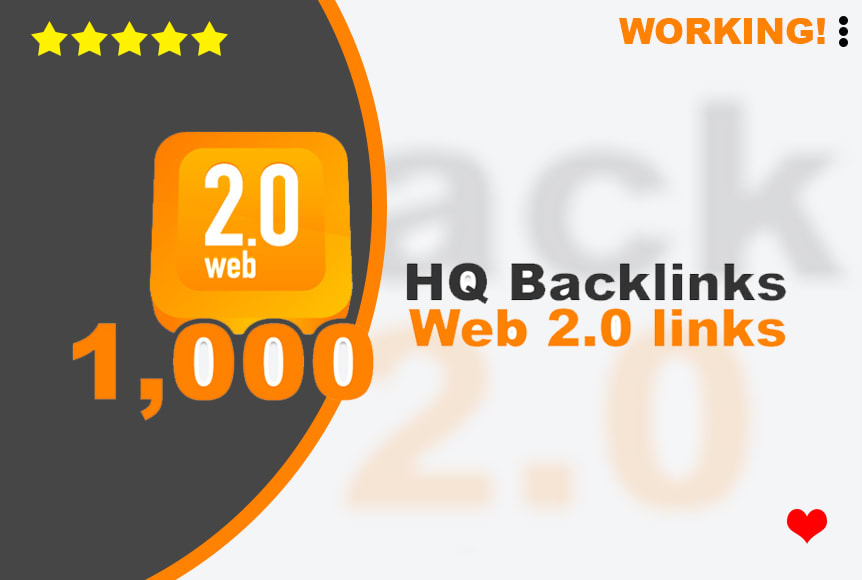 Get you 1,000 web 2.0 HQ backlinks